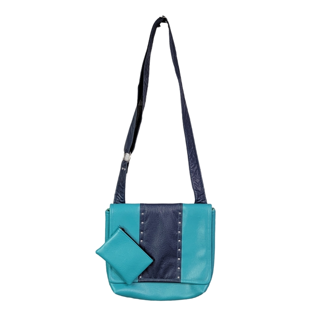 Handmade Repurposed Material Eco Friendly Crossbody Satchel Purse & Coin Purse